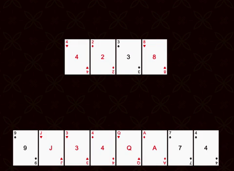 Animation showing a single pair match in Suipi